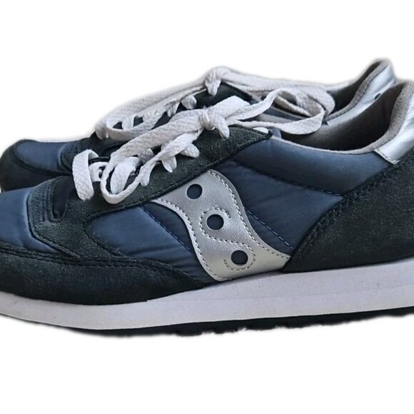 Saucony Shoes - Saucony Jazz Sneakers Tennis Shoes Navy Silver, Womens Size 9